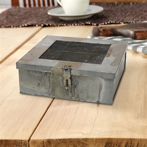 metal storage box with hinged lid|galvanized metal boxes with lids.